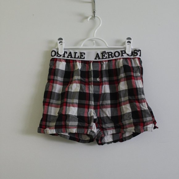 3/25 aeropostale plaid boxers